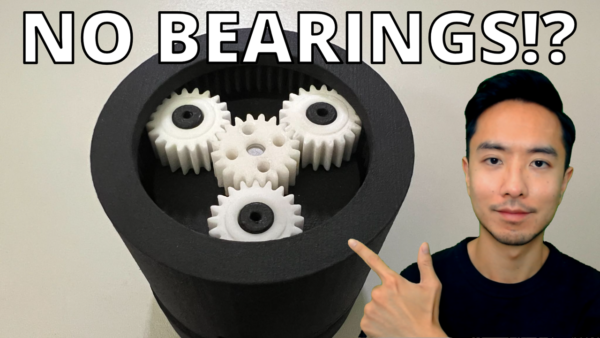 3D Printed Planetary Gearbox (NO BEARINGS!?)