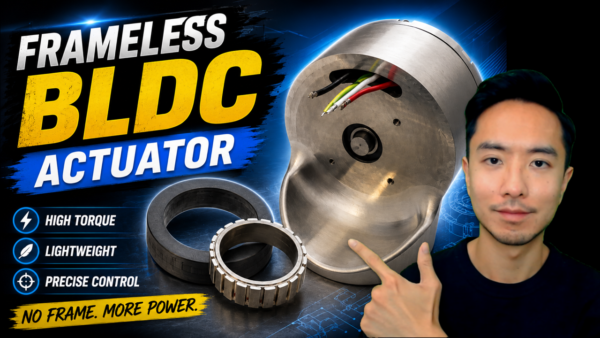 Custom Robotic Joint Design using a Frameless Brushless Actuator